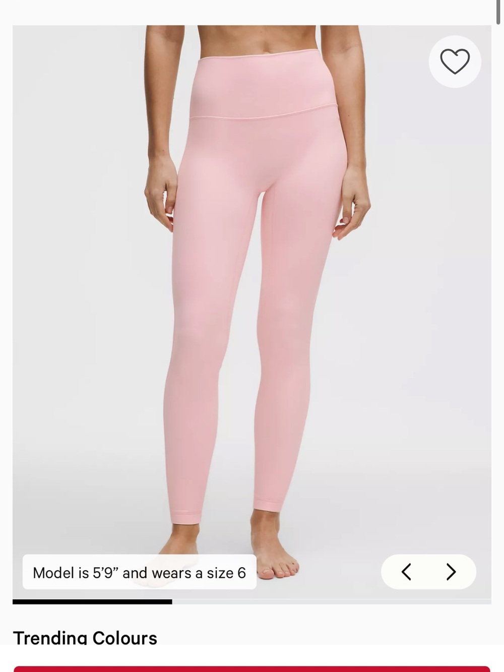 lululemon athletica High-Waist Pink Leggings - Picture 1 of 3